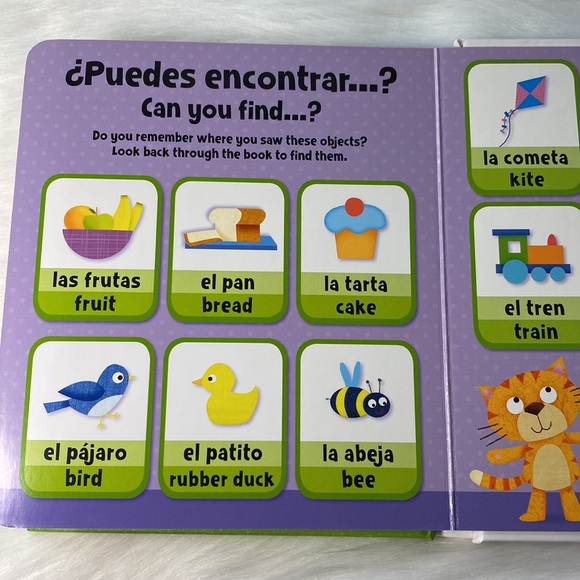Baby/Toddler/Children Bilingual Board Book Spanish & English "First Words" - Picture 8 of 8